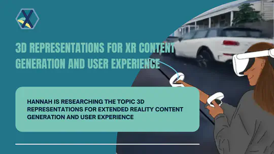 3D Representations for Extended Reality Content Generation and User Experience